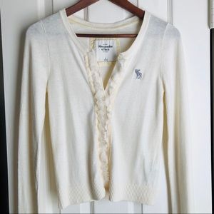 ABERCROMBIE cream cardigan🐞